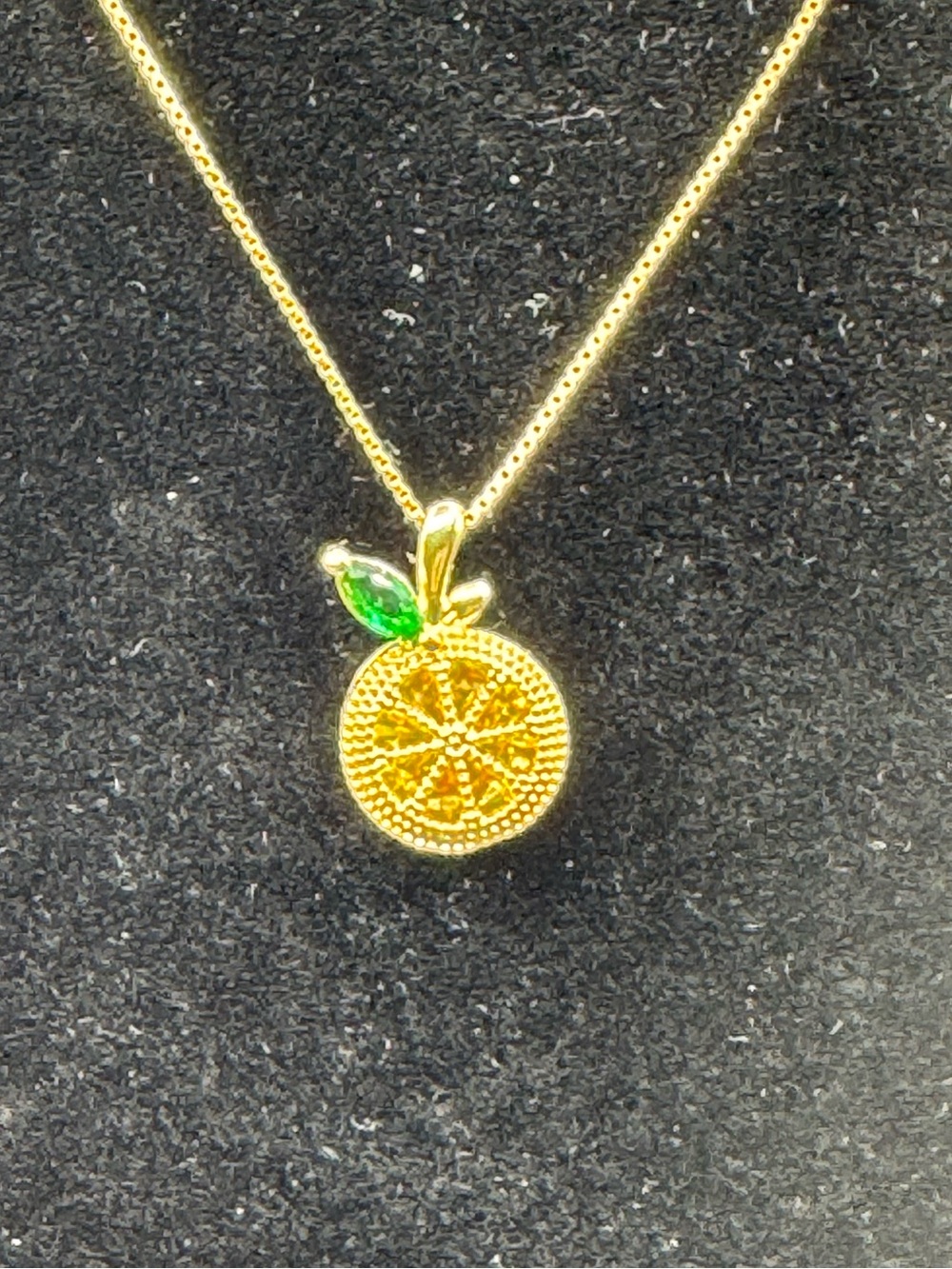 14k Orange Pendant - Picture 6 of 11